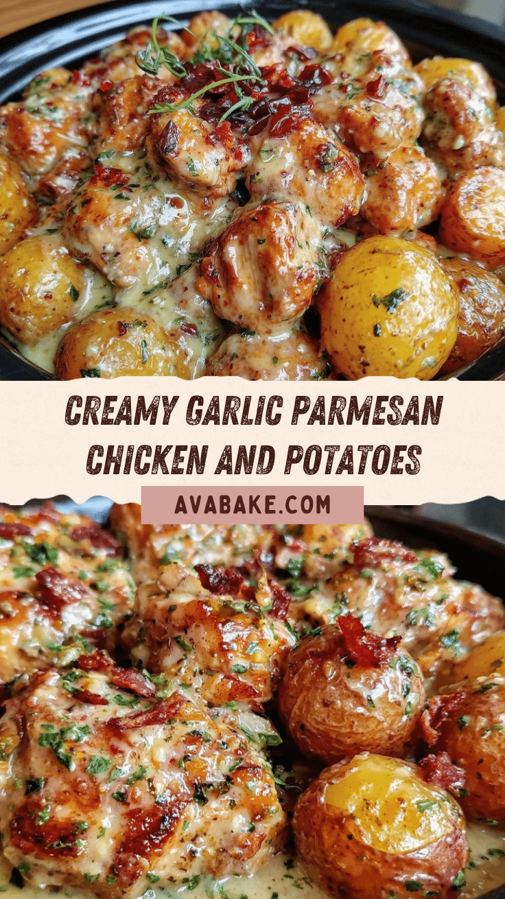 Creamy Garlic Parmesan Chicken Crockpot recipe