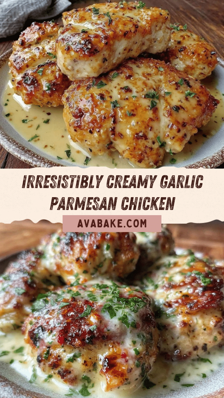 creamy garlic parmesan chicken recipe