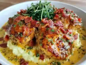 creamy garlic tuscan chicken - featured image