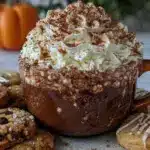 creamy gingerbread hot chocolate - featured image