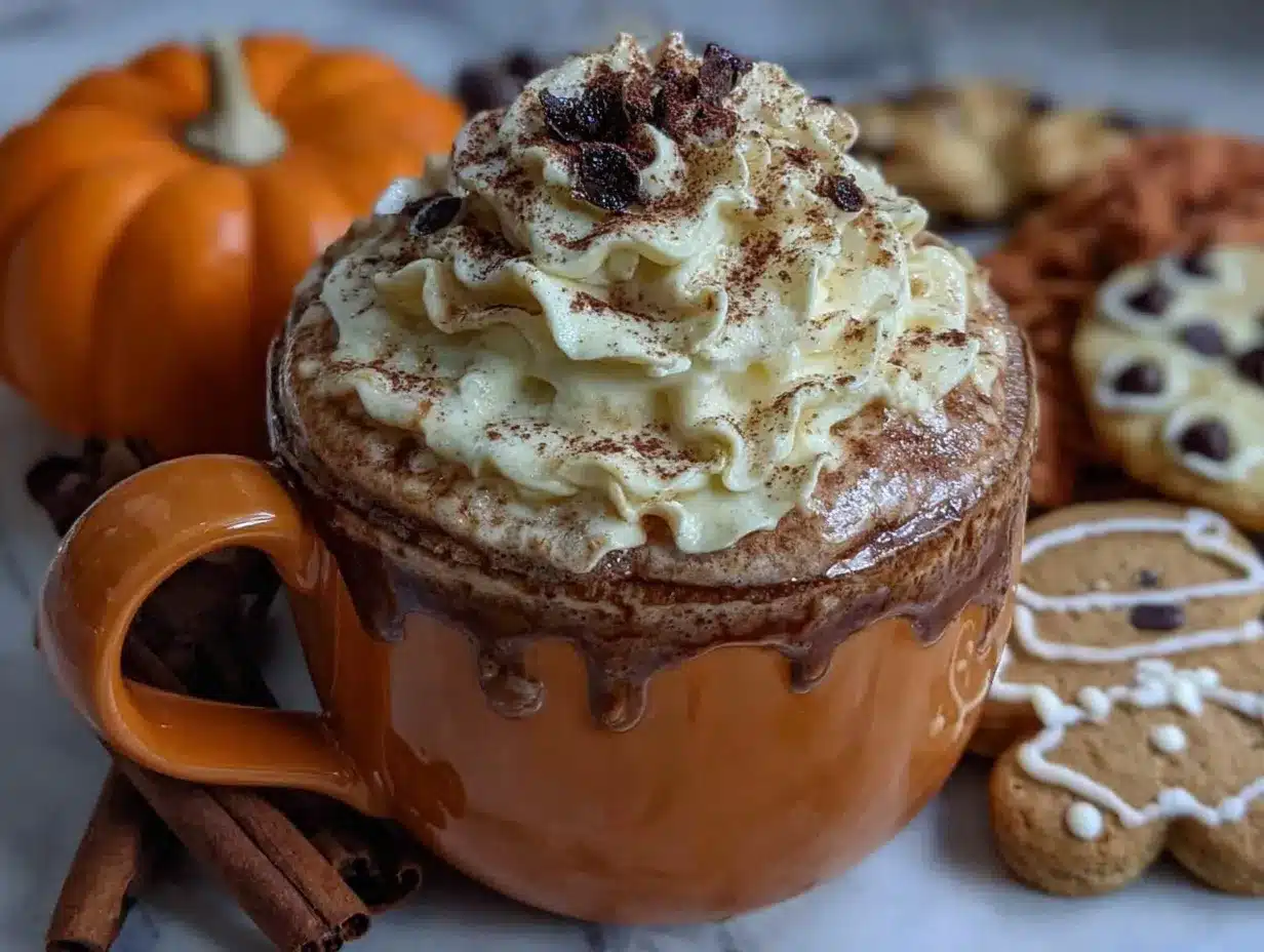 creamy gingerbread hot chocolate preparation steps