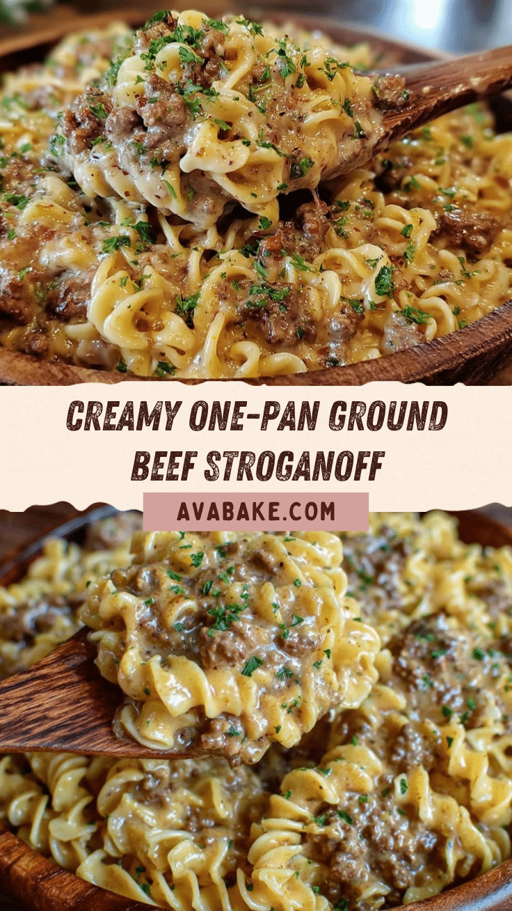 creamy ground beef stroganoff recipe