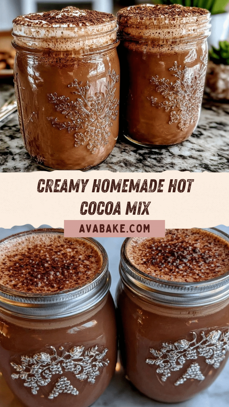 creamy homemade hot cocoa mix recipe