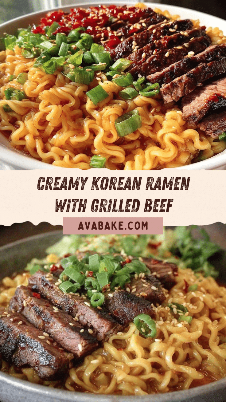 creamy Korean ramen recipe