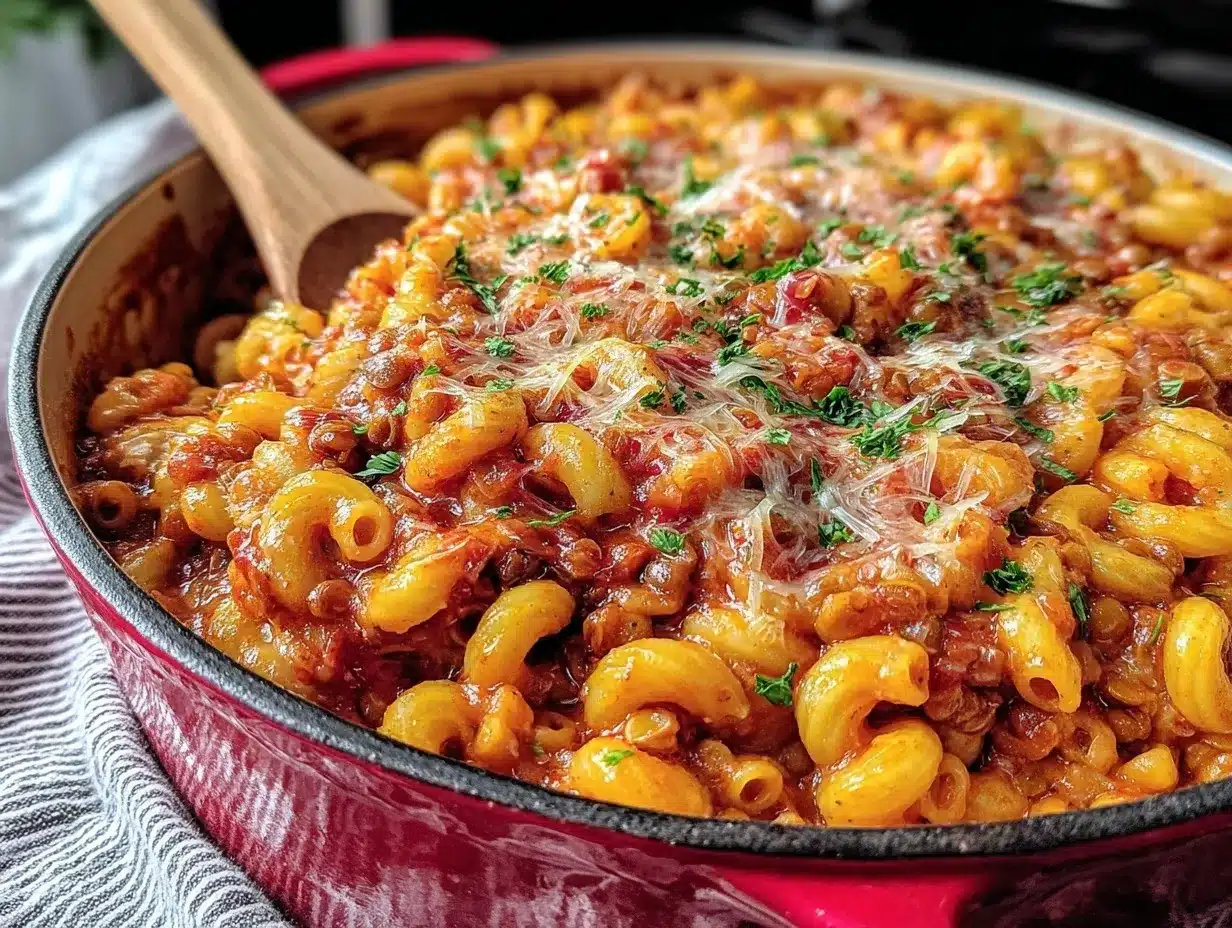 creamy lentil pasta preparation steps