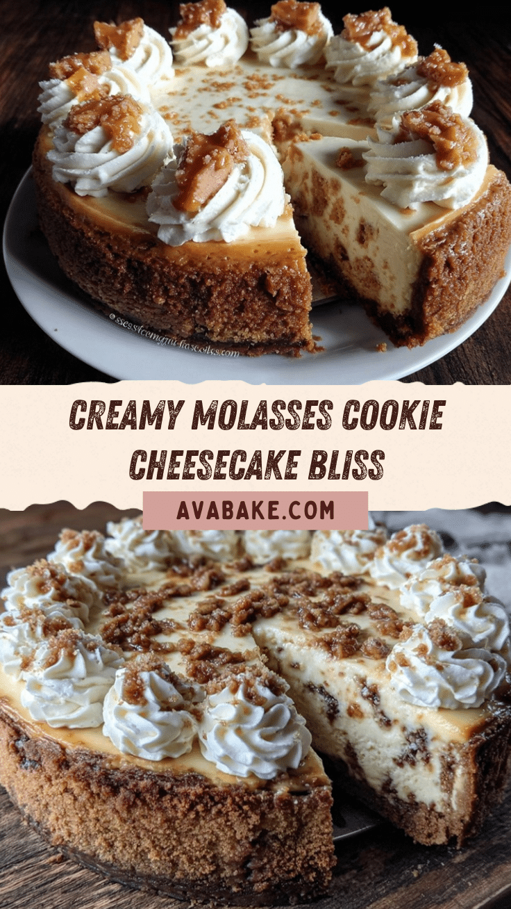 creamy molasses cookie cheesecake recipe