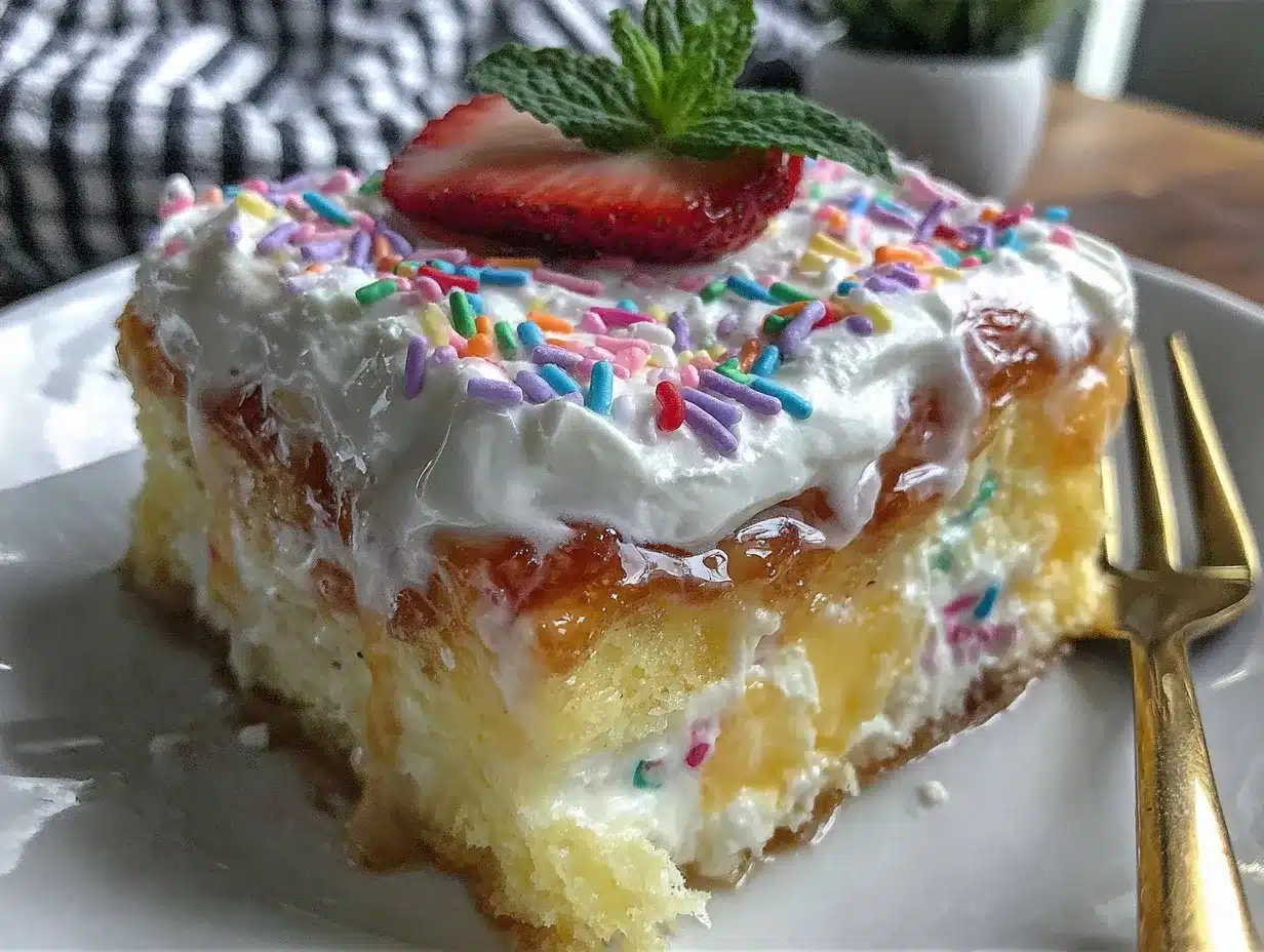 creamy poke cake preparation steps