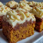creamy pumpkin bars - featured image