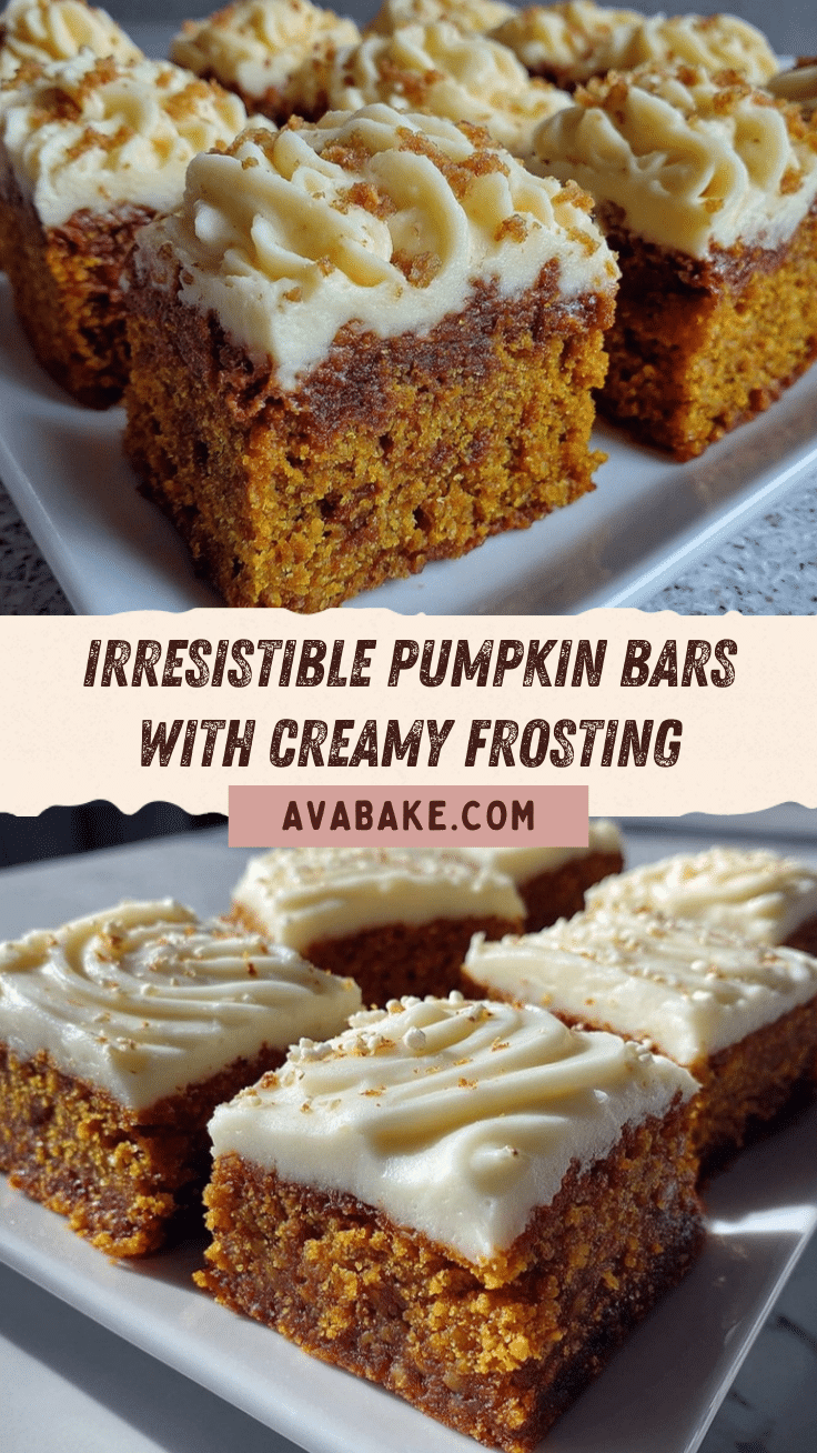 creamy pumpkin bars recipe