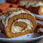 creamy pumpkin roll dessert - featured image
