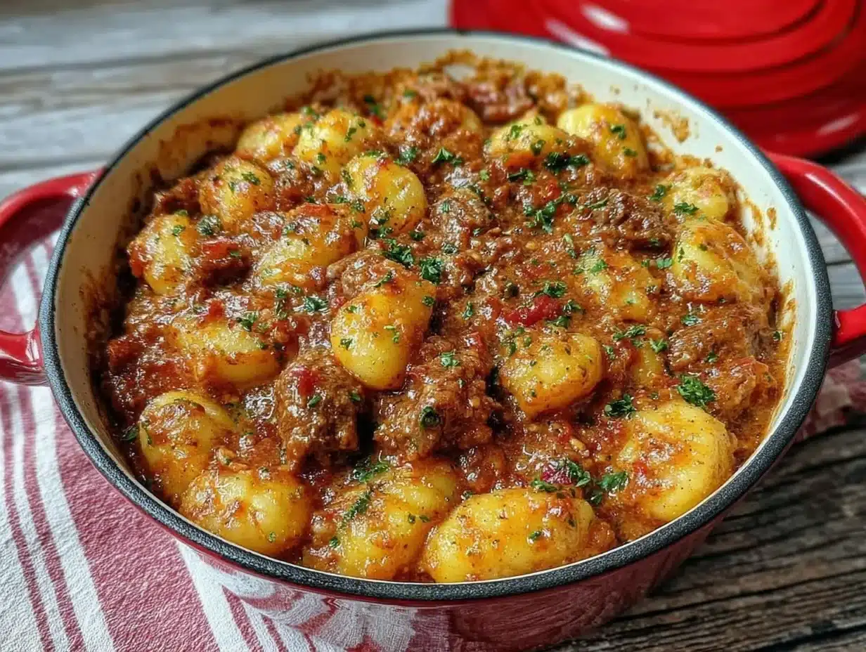 creamy tomato gnocchi - featured image
