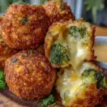 crispy air fryer cheesy broccoli bites - featured image