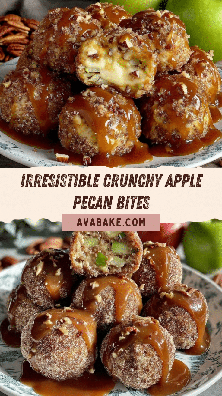 Crispy Apple Pecan Bites recipe