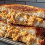 crispy buffalo chicken grilled cheese - featured image