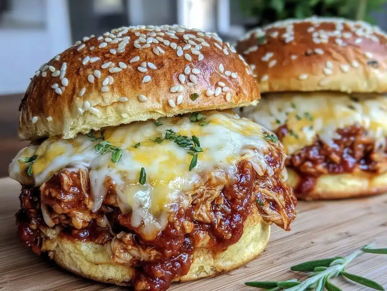 Crispy Chicken Parmesan Sloppy Joes preparation steps