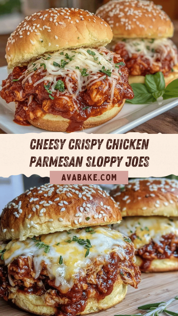 Crispy Chicken Parmesan Sloppy Joes recipe