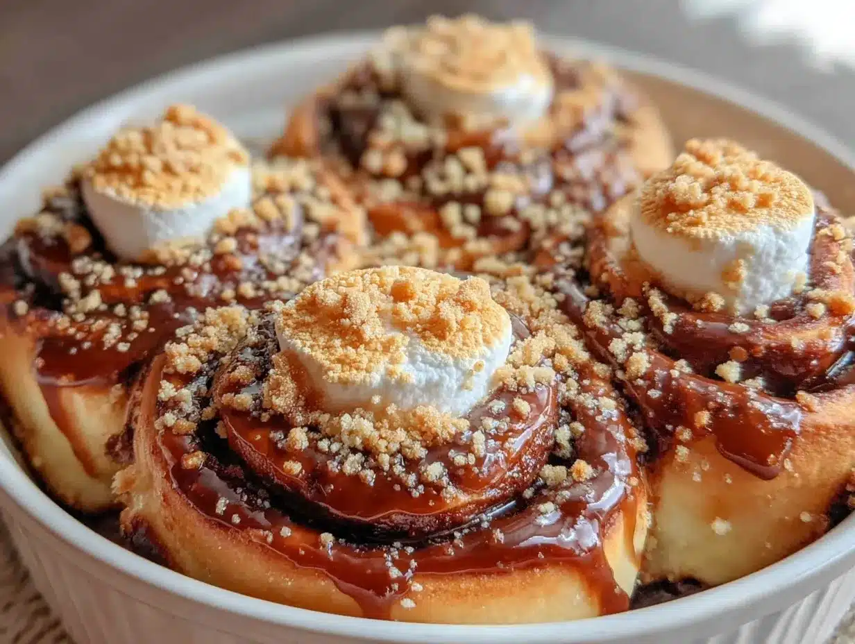 Crispy S’mores Rolls preparation steps