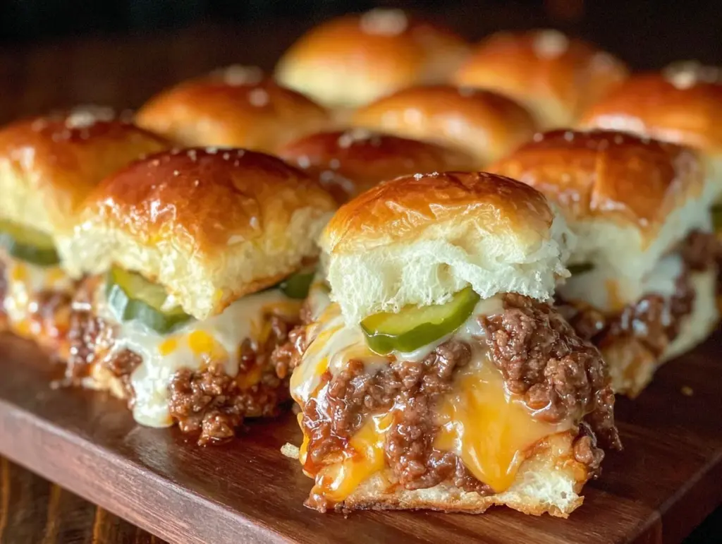 crispy sheetpan burger sliders - featured image