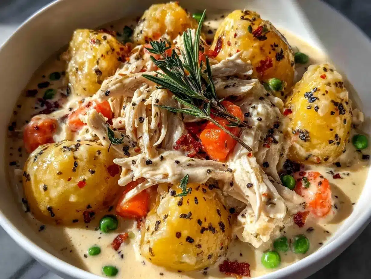 crockpot chicken pot pie soup preparation steps