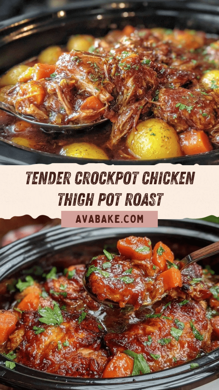 crockpot chicken thigh pot roast recipe