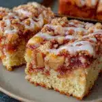 fluffy cinnamon apple cake - featured image