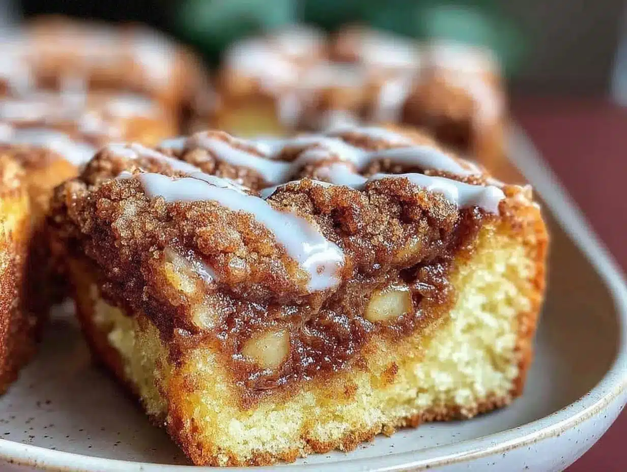fluffy cinnamon apple cake preparation steps