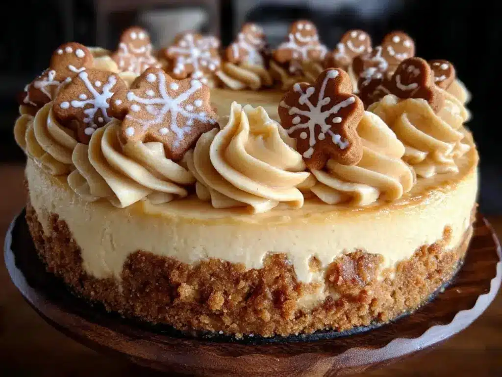 gingerbread cheesecake - featured image