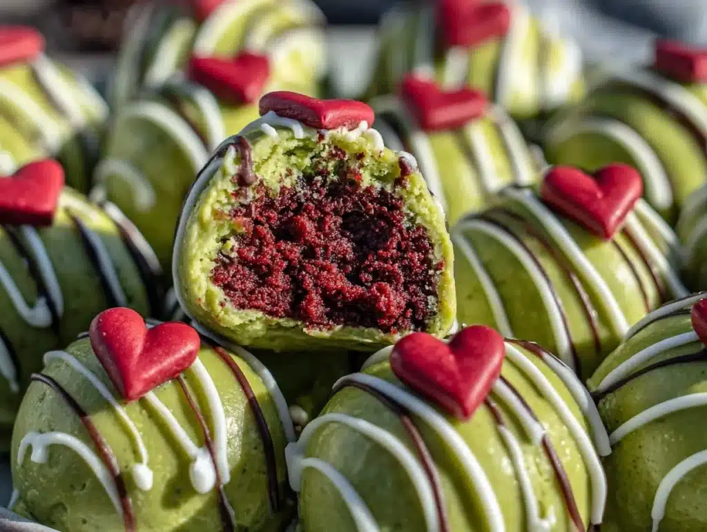 Grinch Oreo Balls - featured image