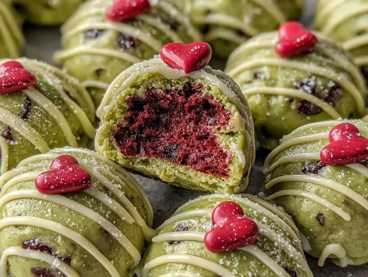 Grinch Oreo Balls preparation steps