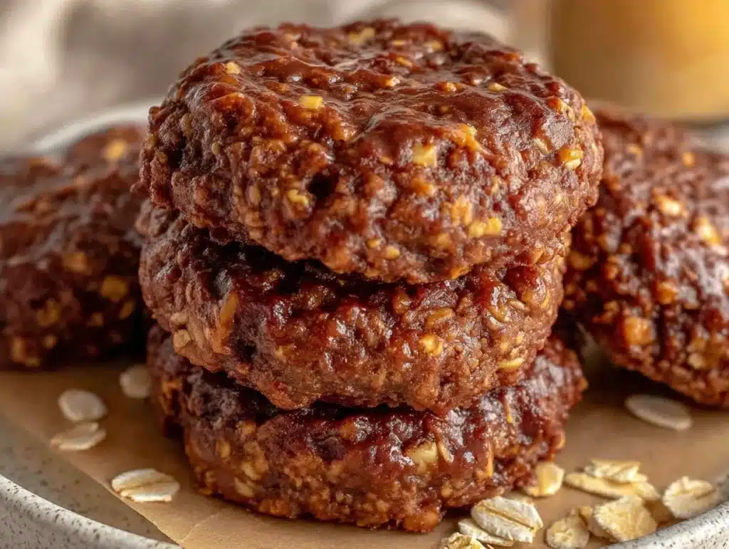 healthy gingerbread breakfast cookies - featured image