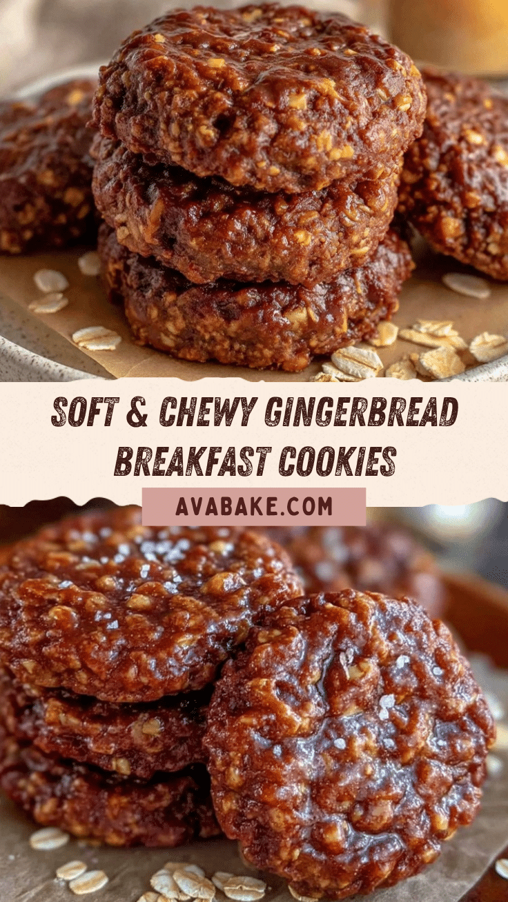 healthy gingerbread breakfast cookies recipe