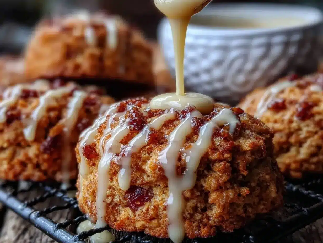 maple glazed brown sugar cinnamon scones preparation steps