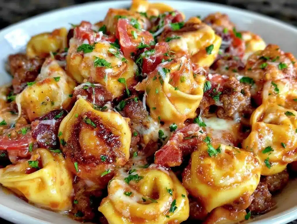 meat lovers pizza tortellini - featured image