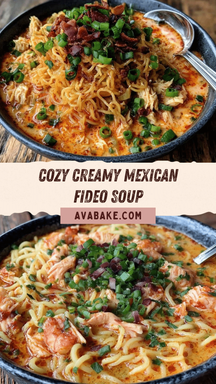 Mexican Chicken Fideo Soup recipe