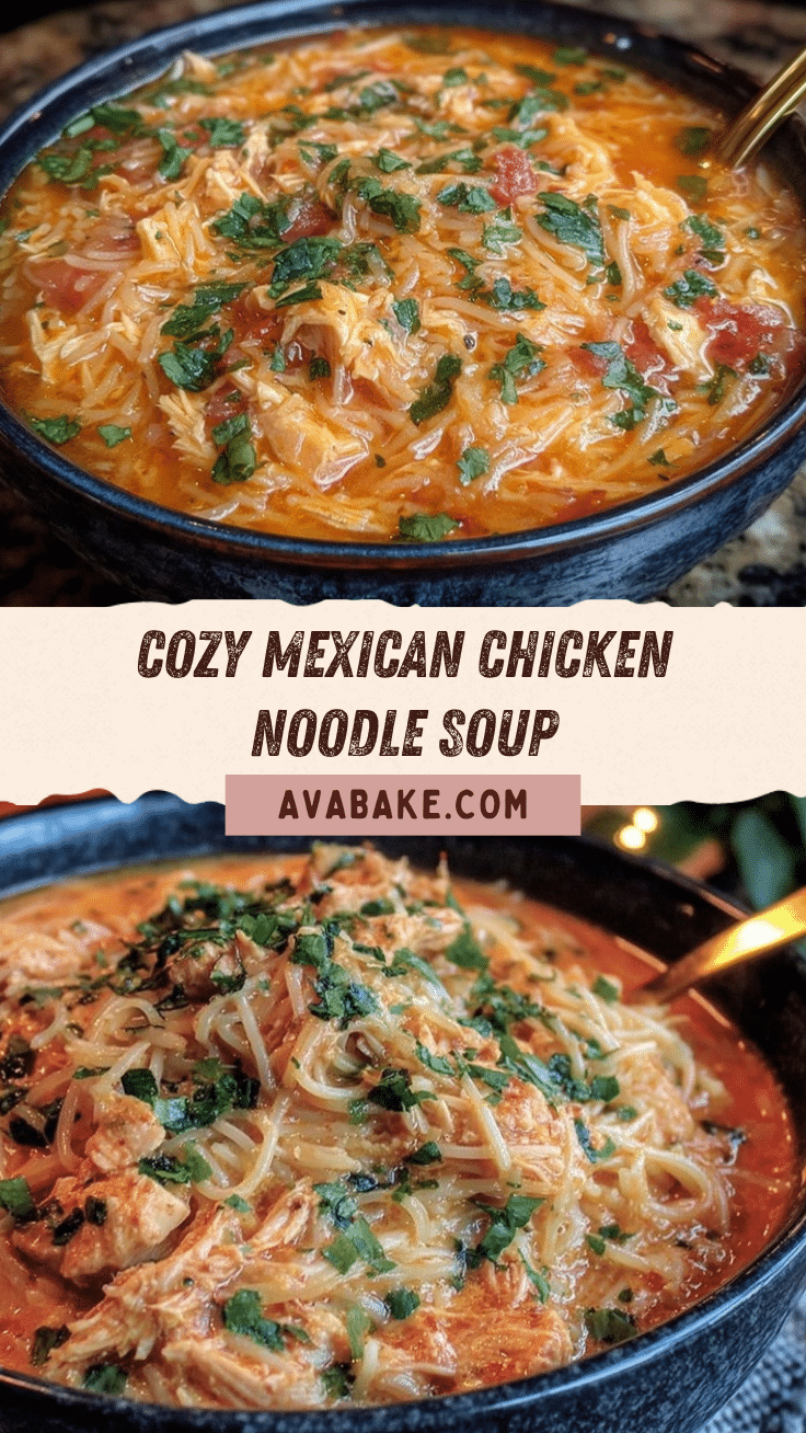 Mexican Chicken Noodle Soup recipe
