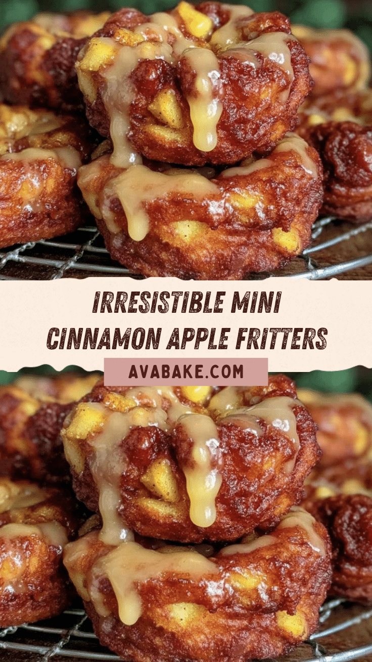 mini cinnamon apple fritters recipe
