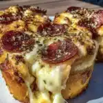 mini crescent roll pizzas - featured image