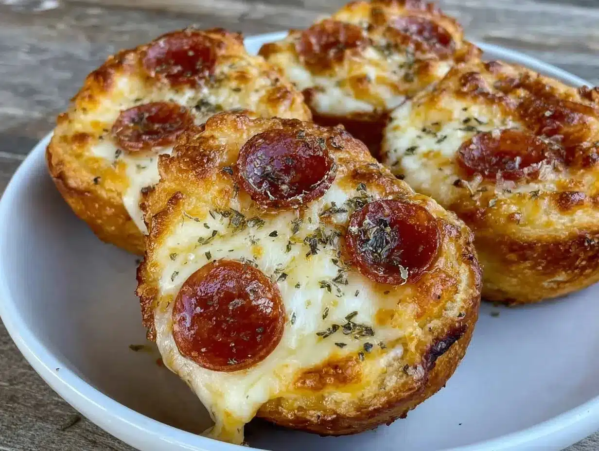 mini crescent roll pizzas preparation steps