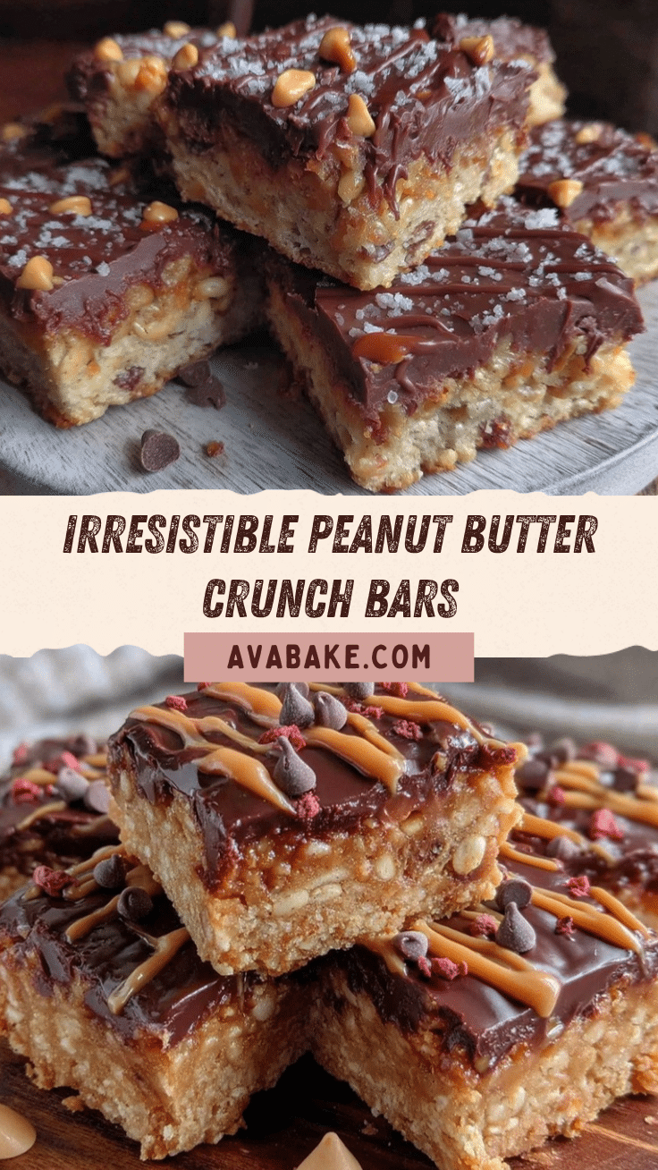 peanut butter chocolate crunch bars recipe