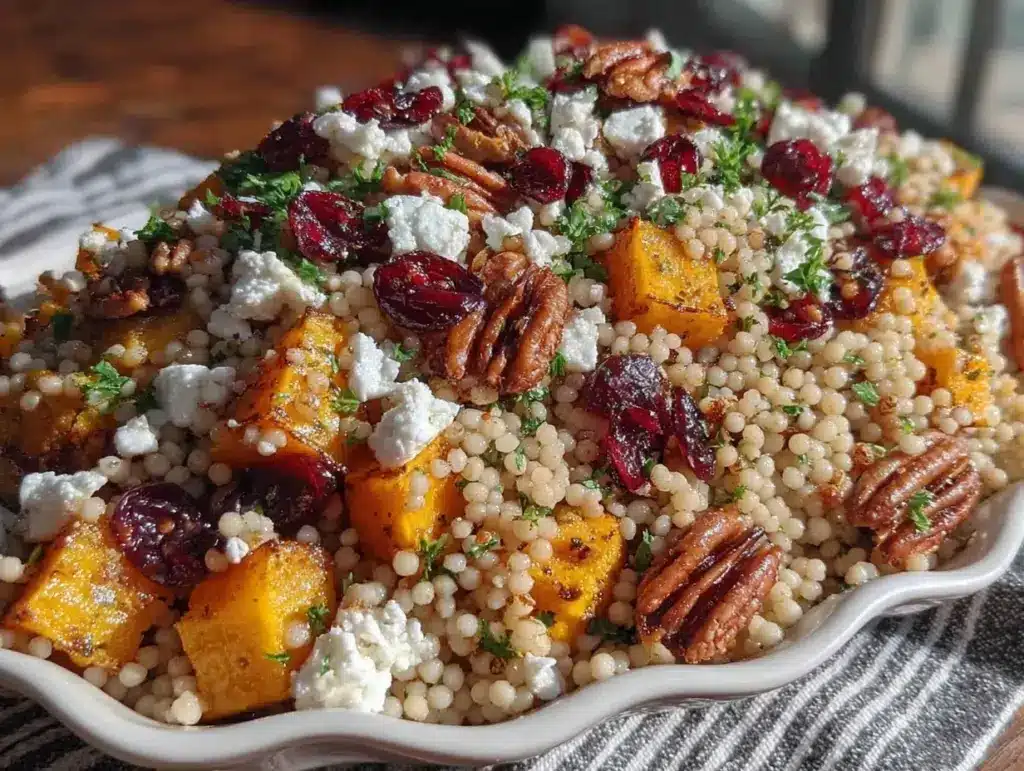 pearl couscous salad - featured image