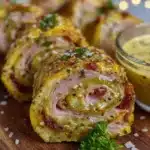 pickle and ham pinwheels - featured image