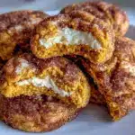 Pumpkin cheesecake snickerdoodle cookies - featured image