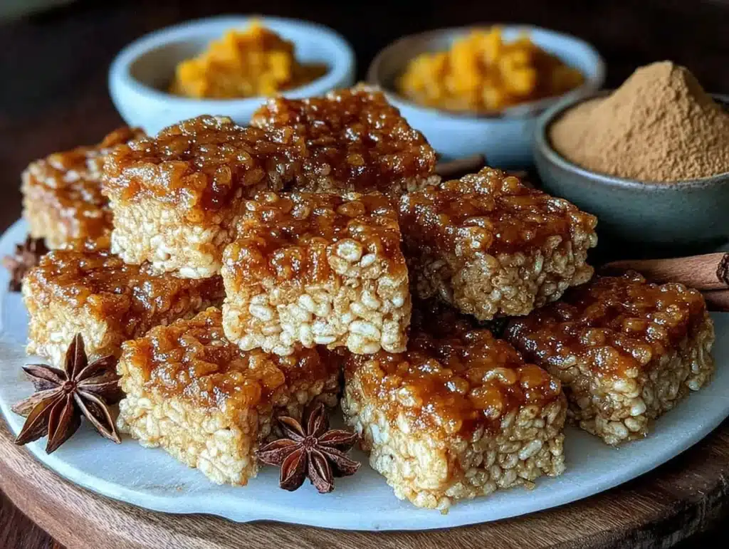 Pumpkin Spice Krispie Treats - featured image