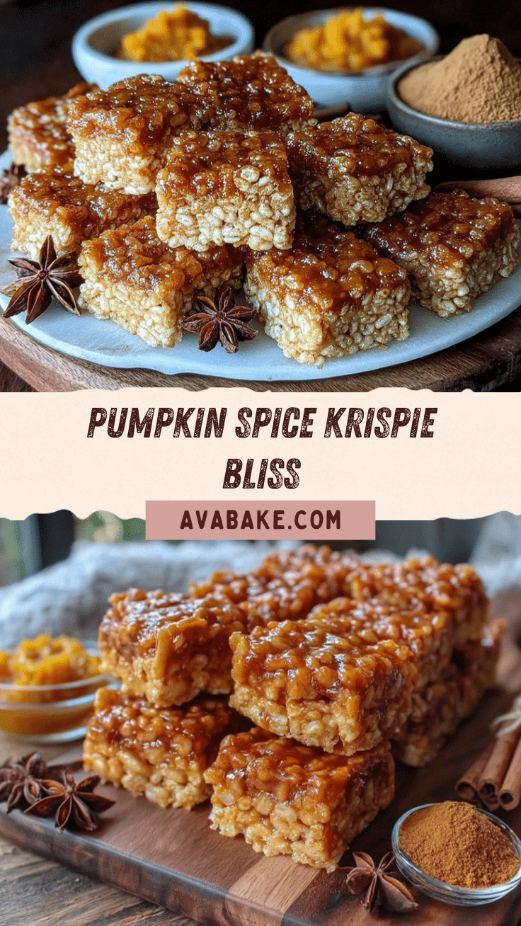 Pumpkin Spice Krispie Treats recipe