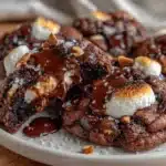 rocky road brownie cookies - featured image