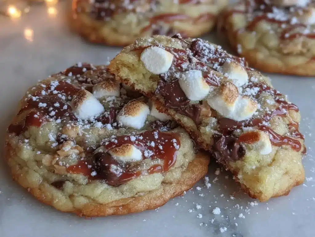rocky road cookies - featured image