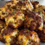 Rotel cream cheese sausage balls - featured image