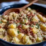 slow cooker sausage potato soup - featured image
