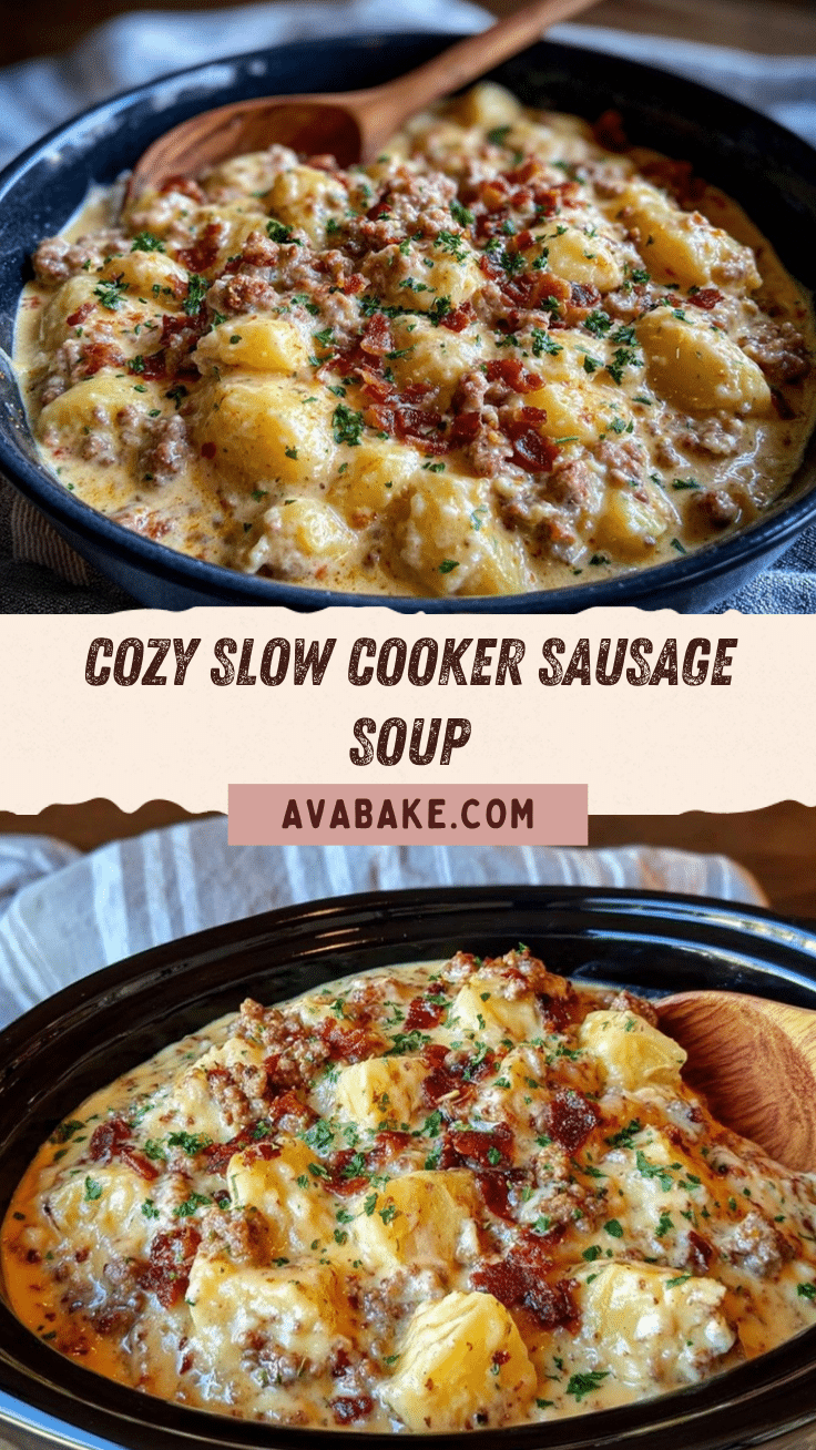 slow cooker sausage potato soup recipe