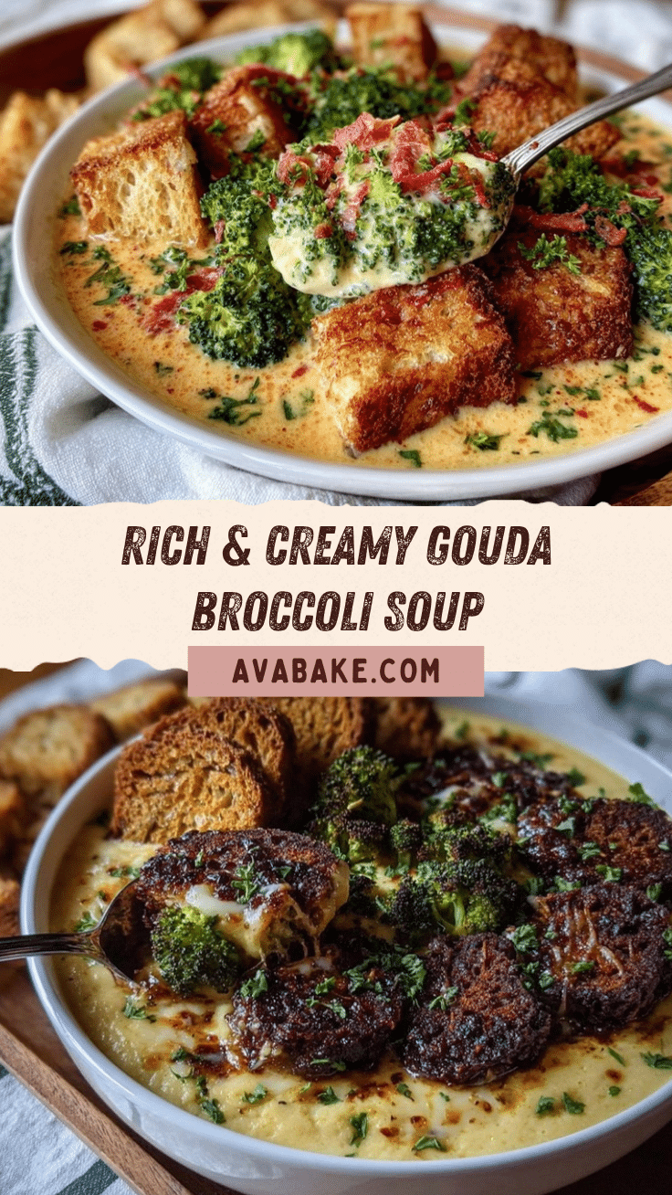 smoked gouda broccoli cheddar soup recipe